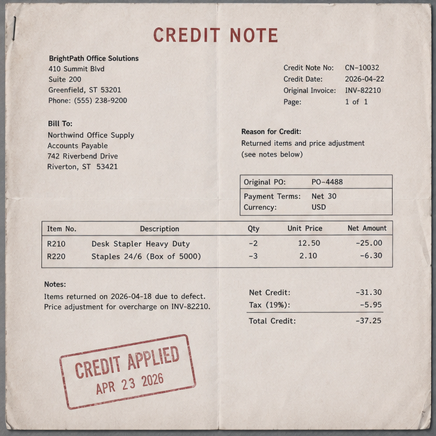 P02 input scans/credit_note_10032_credit_applied.png
